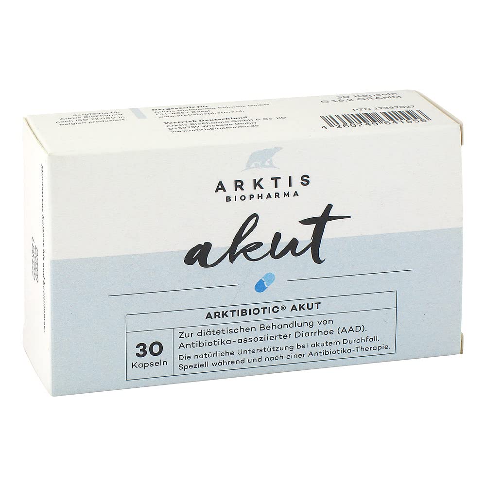 ARKTIBIOTIC AKUT Vorbeugung von Durchfall auf Reisen 30 Kapseln