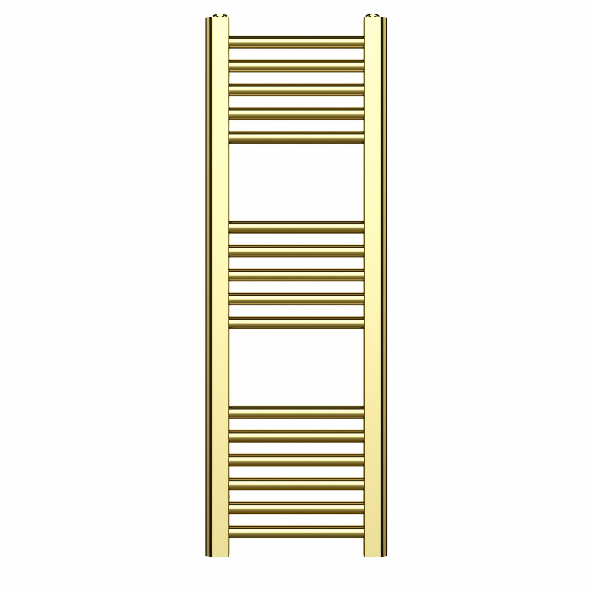 Dual Fuel 500 X 1700mm Straight Matt Black Heated Towel Rail - (incl. Valves + Electric Heating Kit