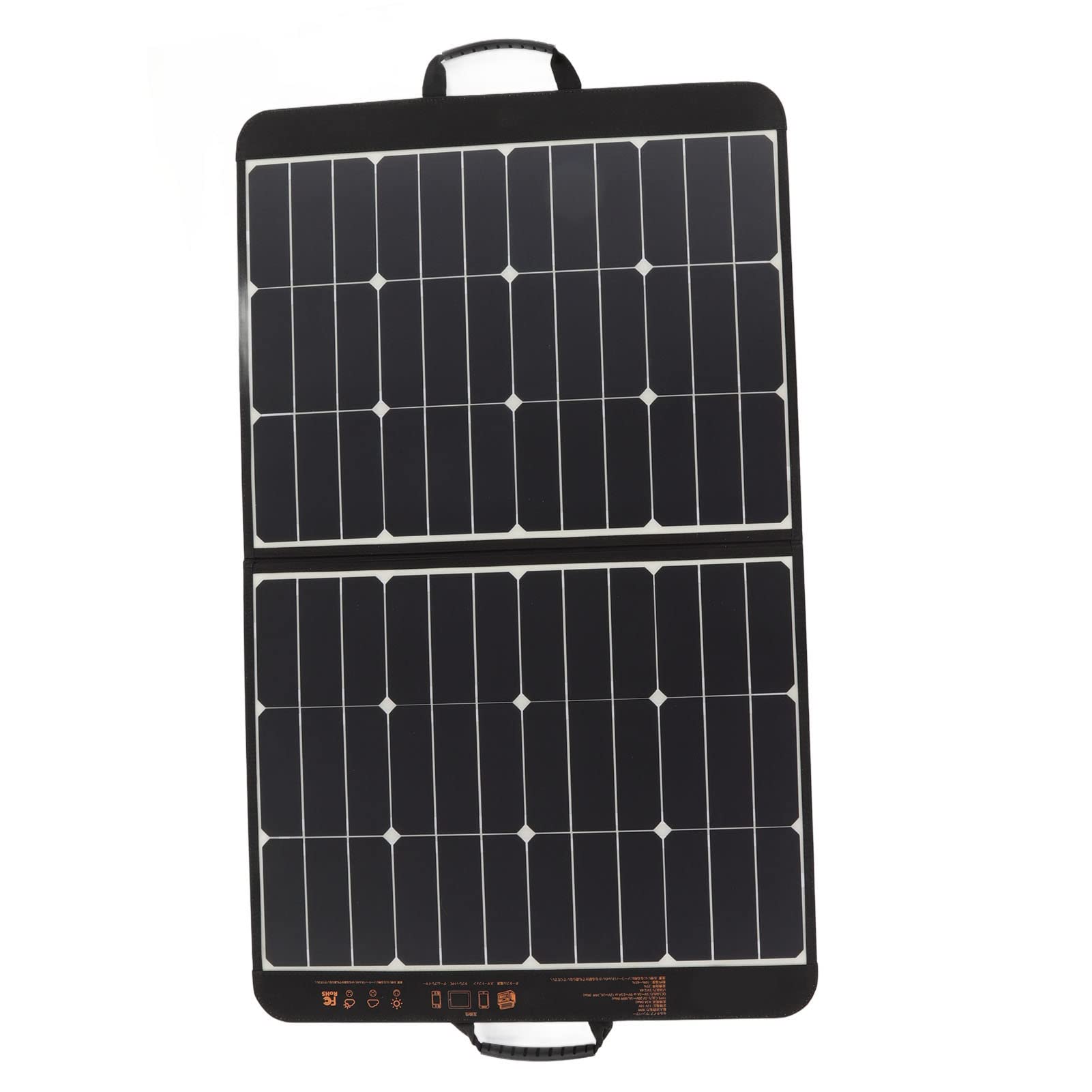 Chrees Caricatore Solare Portatile da 80 W per Telefono Leggero e Compatto per Avventure in Campeggio Silicone Monocristallino