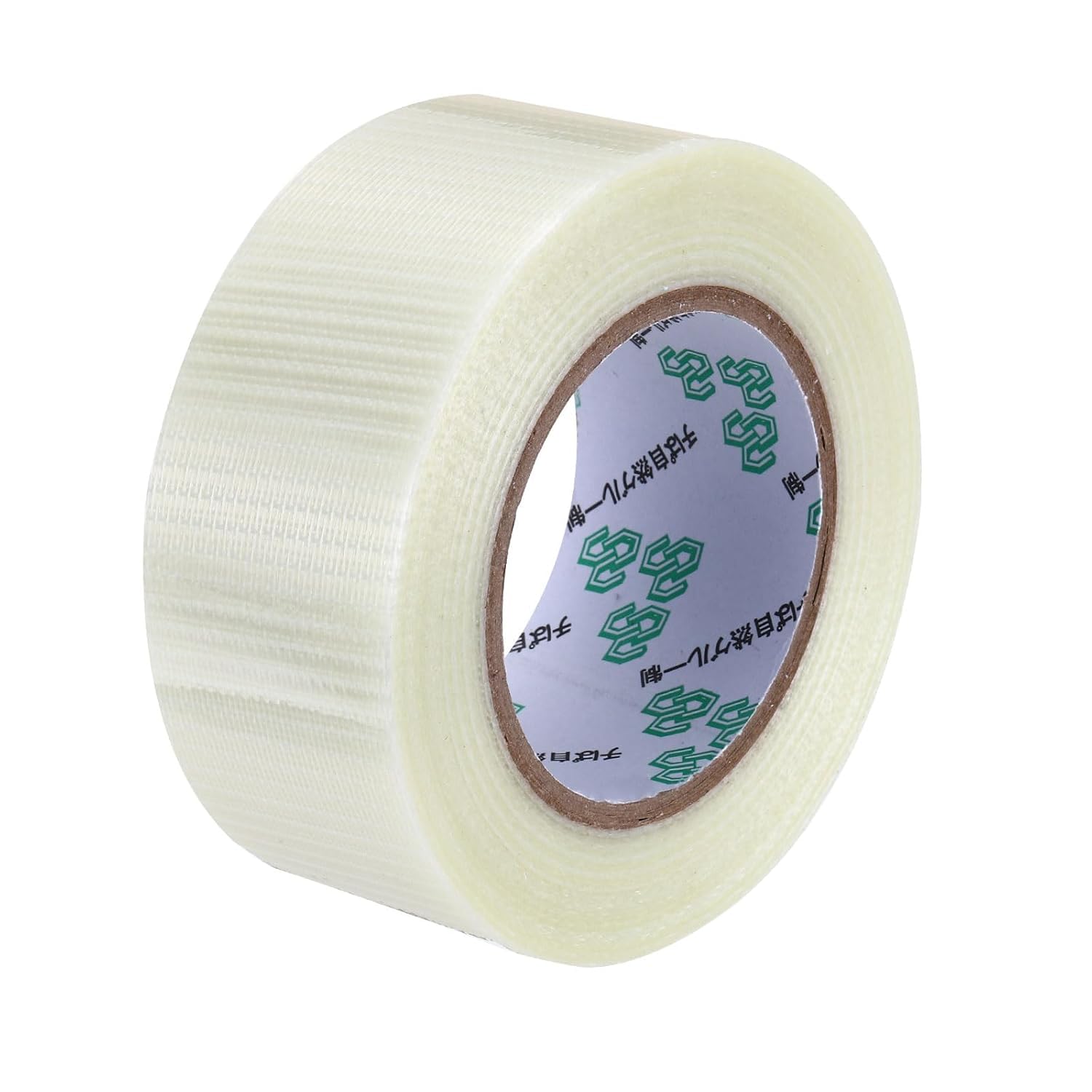 Wwyan Transparent Mono Filament Strapping Tape 2inch X 50 Yards 5.6 Mil, Heavy Duty Reinforced Packing Tape Fiber Strapping Adhesive Packaging Tape,Adhesive Tapes,Wrapping Tape