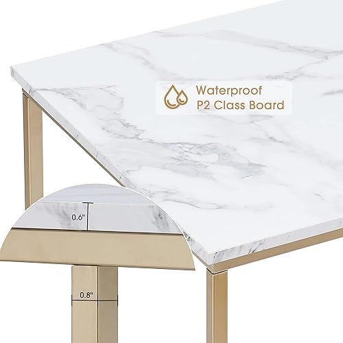 Miniatura 6 de ivinta Escritorio para computadora, escritorio de oficina en casa con estantes de almacenamiento para sala de estar, dormitorio, oficina,