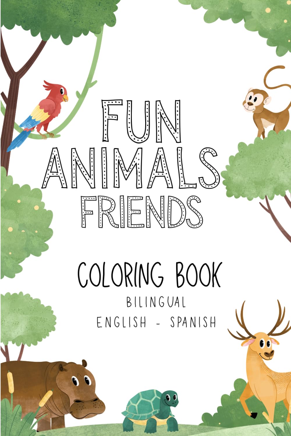 Fun Animals Friends Coloring Book