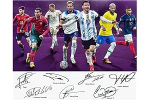 Cristiano Ronaldo, Lionel Messi, Neymar Jr, Kane Pedri Mbape Soccer Superstars Signed...