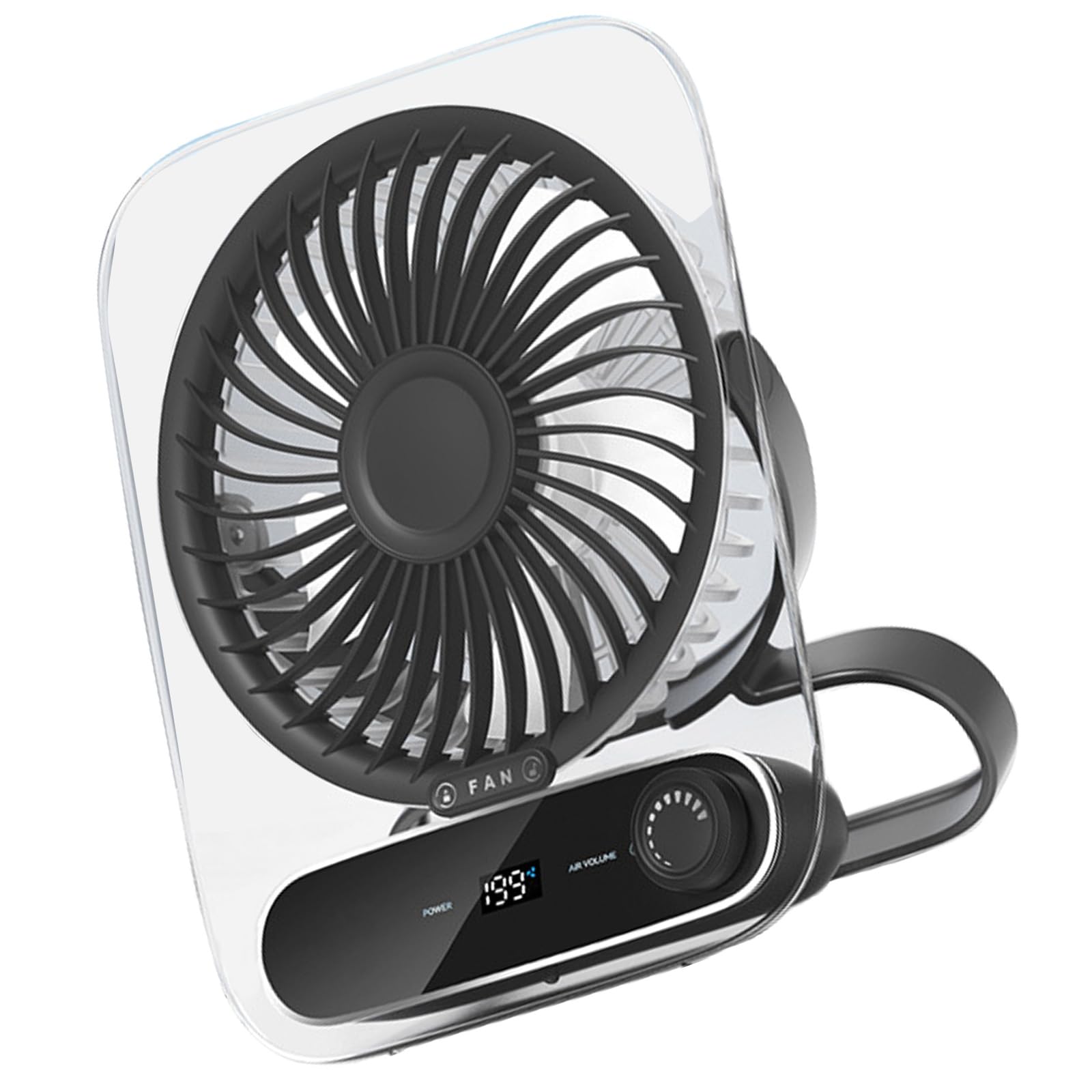 TAZIZI Practical Small Desktop Fan Comfortable Small Rechargeable Air Cooling Suitable for Effective Cooling Quiet Operations