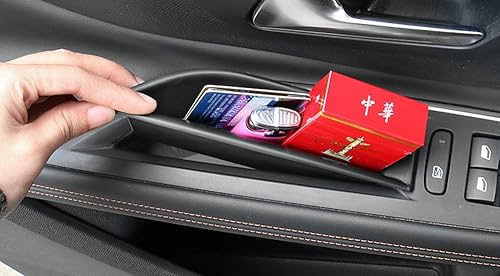 Miniatura 6 de Frente fila puerta lado caja de almacenamiento manija reposabrazos teléfono contenedor para Peugeot 3008 GT 5008 2016 2017 2018