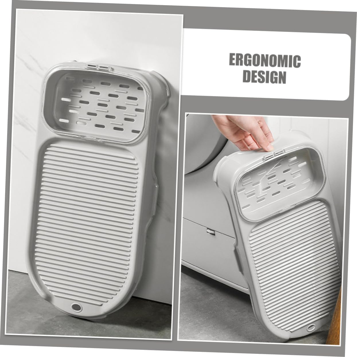 Anti Slip Washboard with Soap Holder Thickened for Baby Clothes image 3