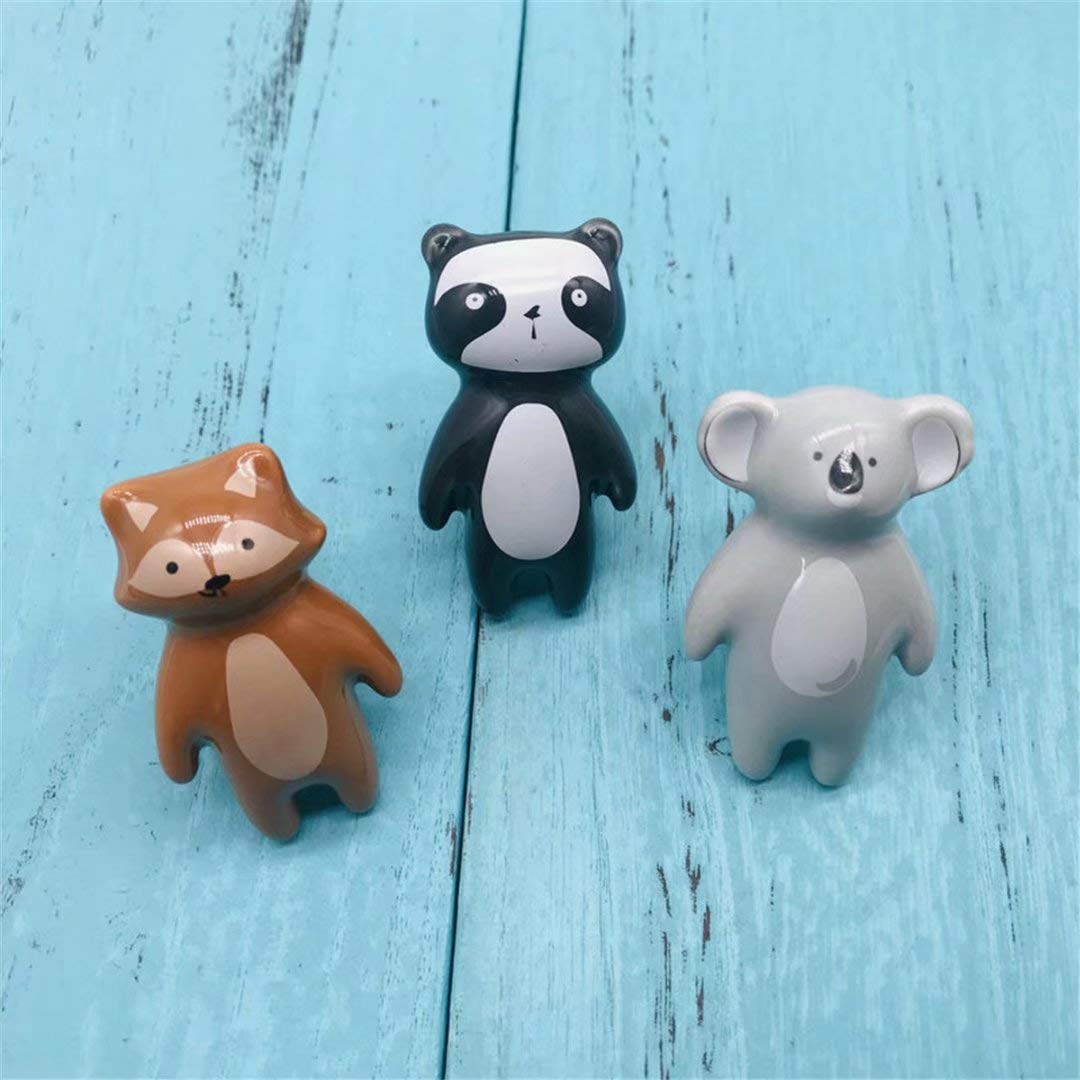 Pomos de Cerámica Creativos para Armarios Y Cajones Modernos para Muebles de Armario Koala