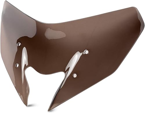 Miniatura 7 de Krator Parabrisas tintado ahumado compatible con Yamaha MT-09 2017-2020 y Yamaha FZ-09 2017-2020 - Plástico ABS súper resistente