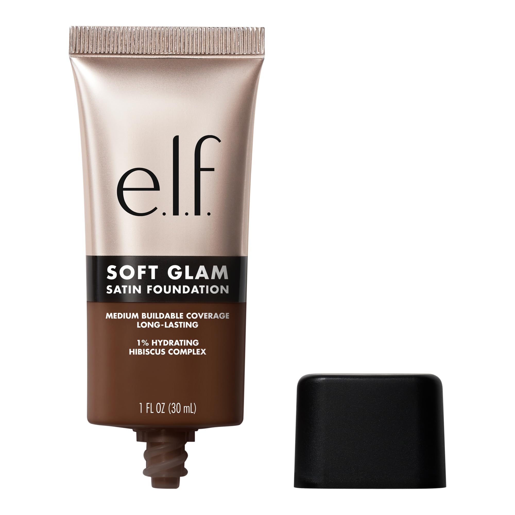 E.L.F. Soft Glam Satin Foundation, Medium Coverage, Long Lasting And Modulable For A Smooth Satin Finish, Vegan & Cruelty-Free, 61 Rich Cool-image