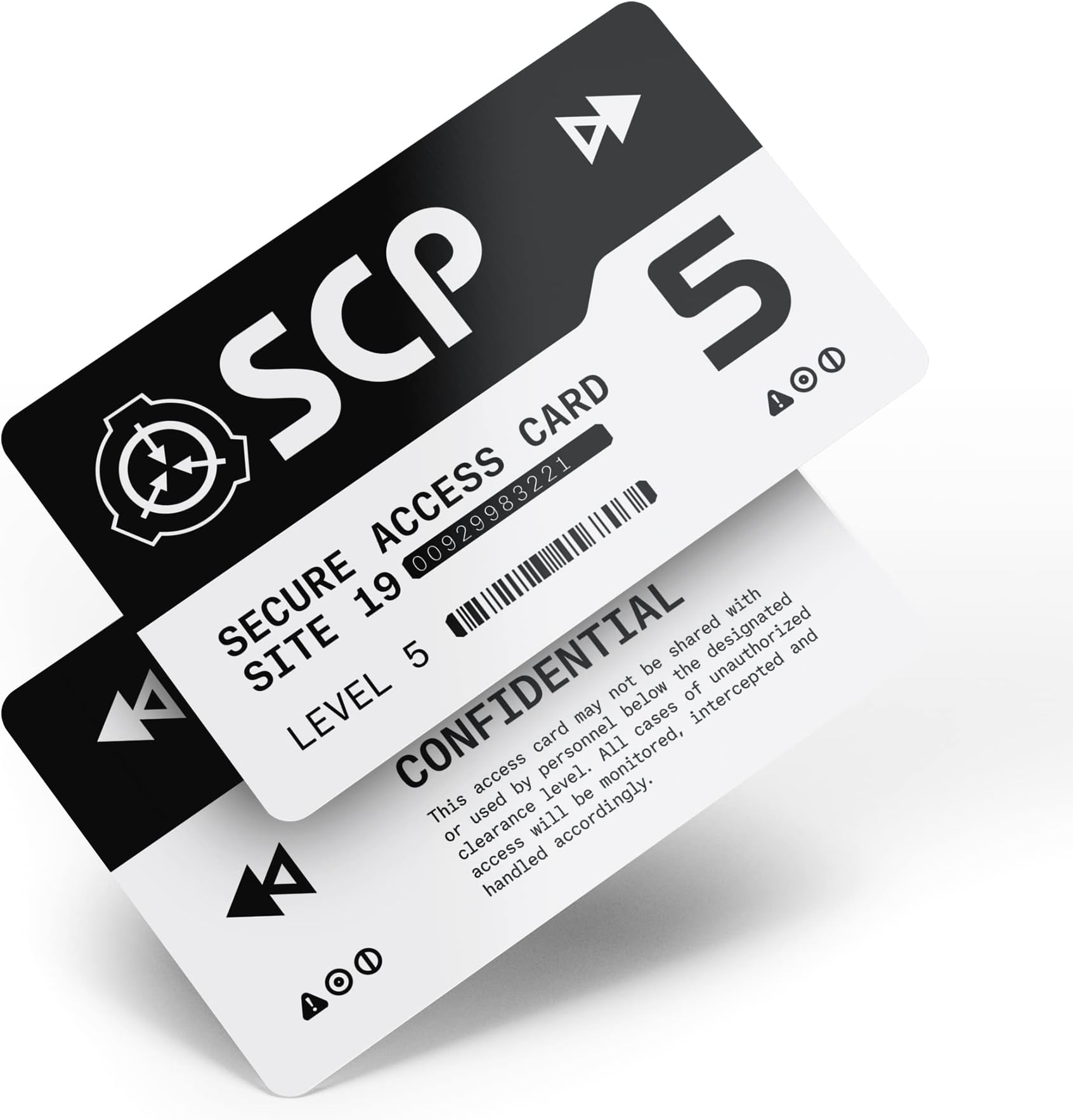 SCP Foundation Programmable NFC Secure Access Cards (Level 5, Black)
