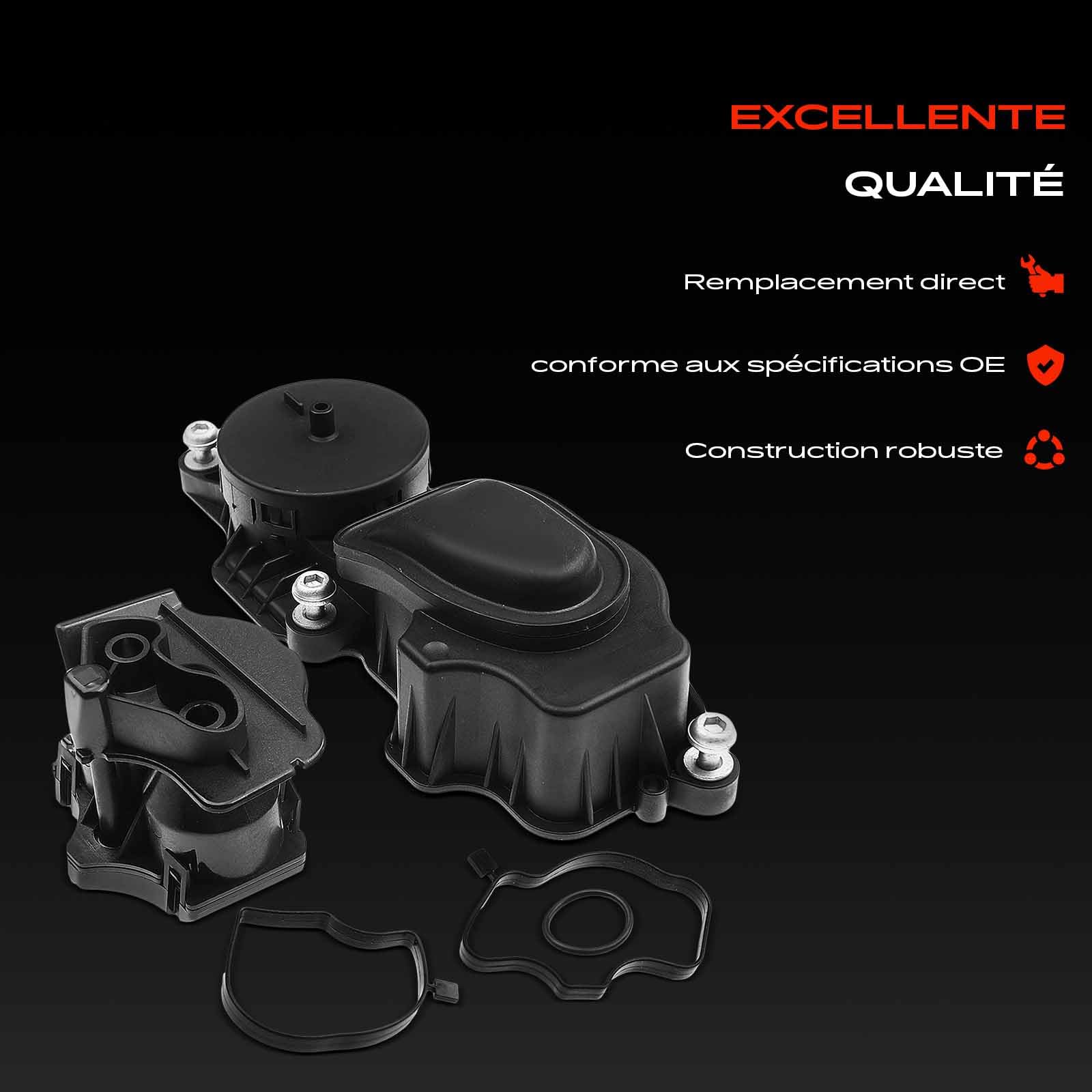 Frankberg Soupape de ventilation du carter avec joint 11127799224 | Compatible avec: Série 3 E46, Série 3 Cabriolet E46, Coupé Série 3 E46, Série 3 Touring E91, Série 3 E90