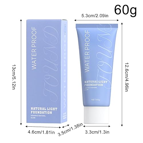 13 x 5 cm Liquid Foundation - 60ml Make Up Foundation | Liquid Makeup Concealer | Long-Lasting & Blendable Oil Control Concealer | Women Facial Tinted Moisturizers For Oily Dry Combination Skin(01# Calassic ivorry)