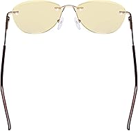 Vista 4 de CessBlu Ladies Cat-eye Blue Light Blocking Glasses Anti Glare UV Rimless Computer Eyeglasses for Women Reading Screen