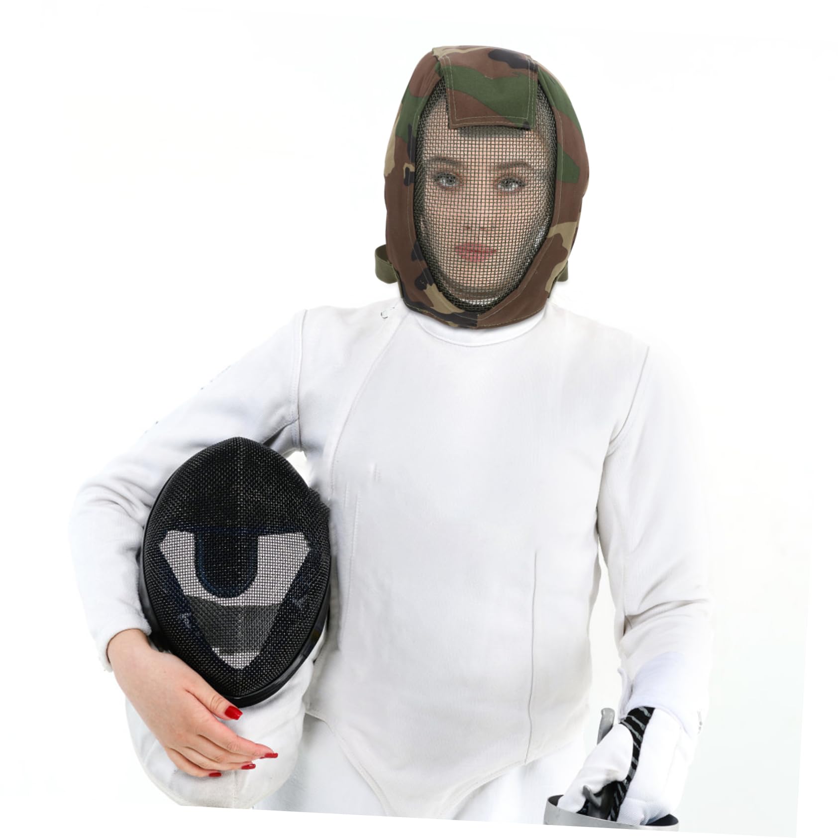 Verstellbare mit Atmungsaktivem Mesh Stil aus Stahlgewebe Vollgesichtsschutzmaske und Praktischem Fechten für Outdoor Sport und Wettkämpfe