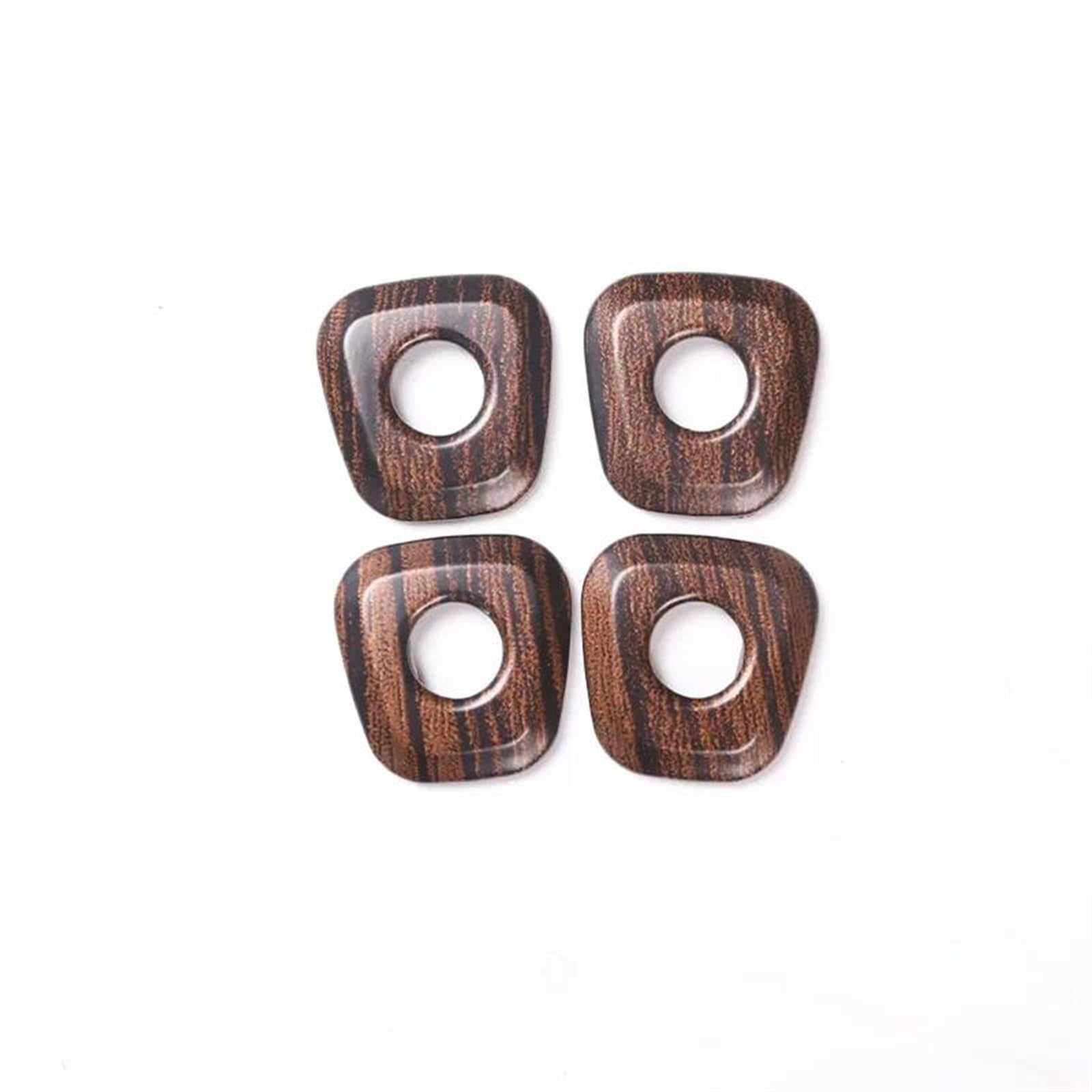 Qibbei C 4Pcs Abs Arbon Fiber Door Lock Over Trim Stickers Ar Interior Accessories For X1 F48 2016 2017 2018 2019 2020 2021 Stickers(C)