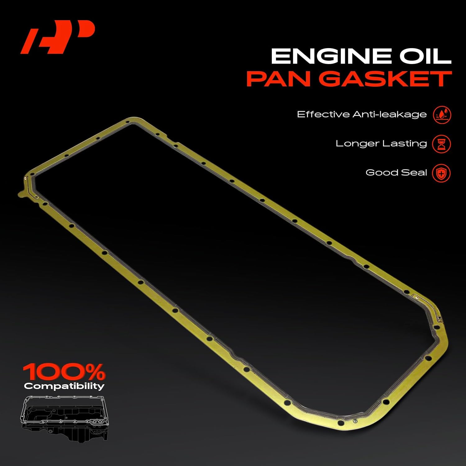 A-Premium 2.0L 2.2L 2.5L 2.8L 3.0L 3.2L Engine Oil Pan Gasket Set, Compatible with BMW 320i, 323Ci, 323i, 323is, 325Ci, 325i, 325is, 325xi, 328Ci, 328i, 328is, 330Ci, 330i, 330xi, X5, 525i, 528i, 530i