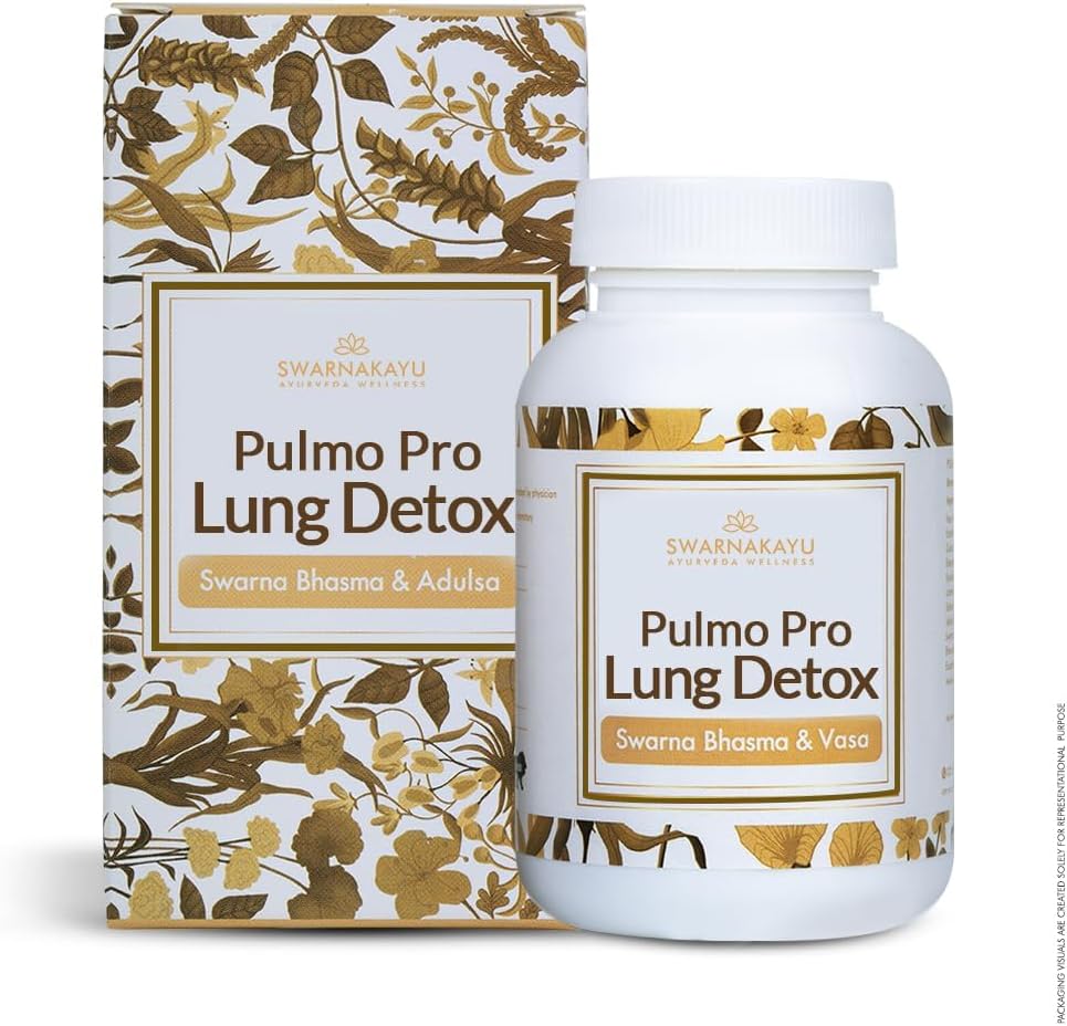 - Swarnakayu Ayurvedic Swarna bhasma lung detox - 30 Tablets