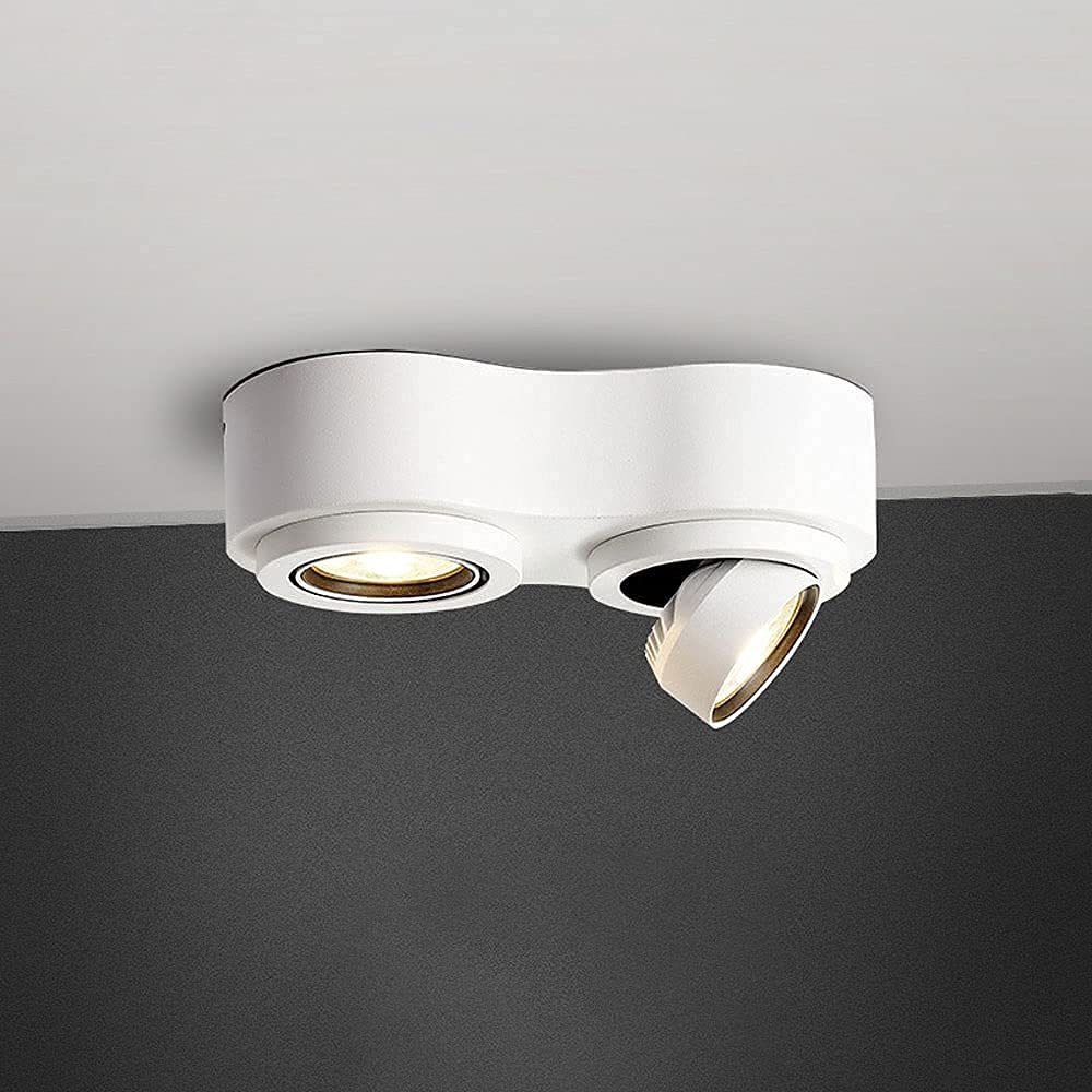 Spot de plafond en aluminium pour éclairage de cuisine moderne et salon chaleureux