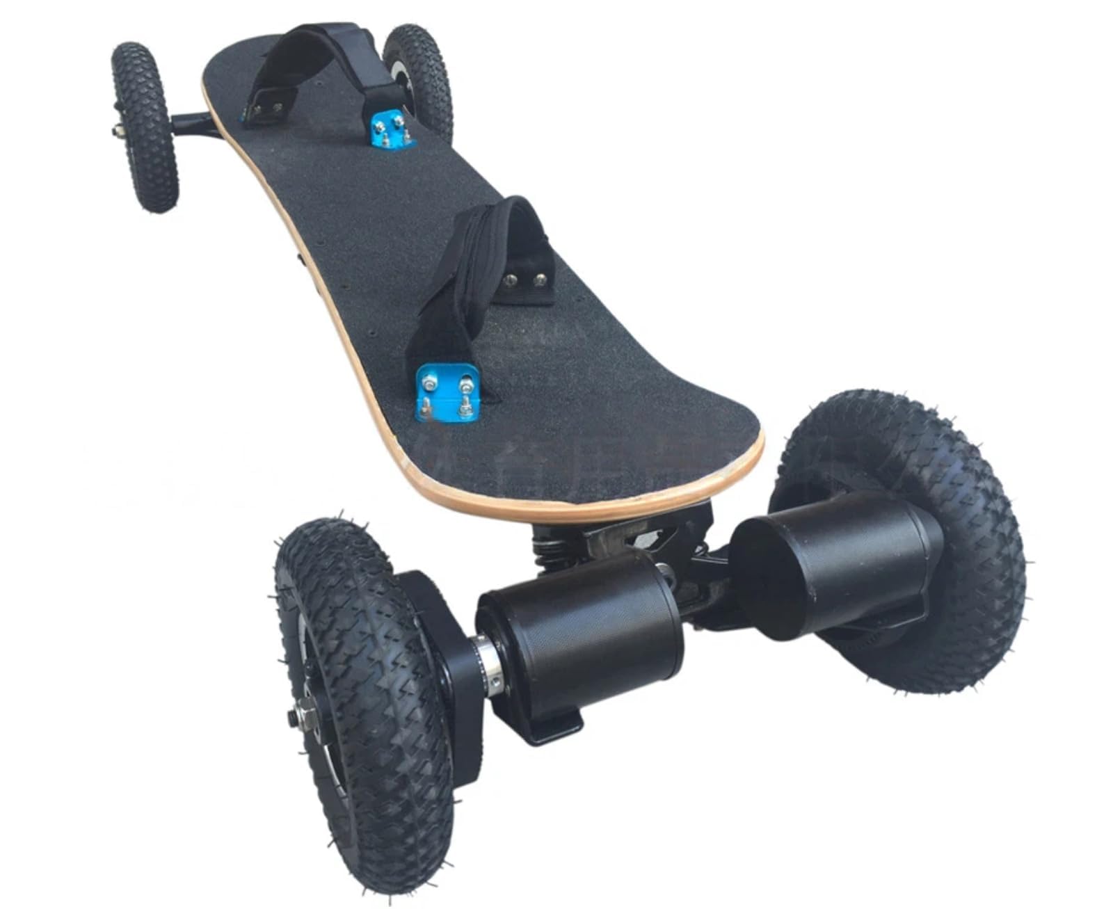 Kit de skateboard tout-terrain avec bras de suspension de 27,9 cm, ressorts hélicoïdaux, roues pneumatiques de 20,3 cm, télécommande et tableau de commande