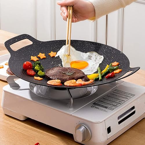 Miniatura 3 de UPKOCH Bandeja antiadherente de aleación de aluminio versátil barbacoa parrilla para uso para fiestas de jardín Camping Más