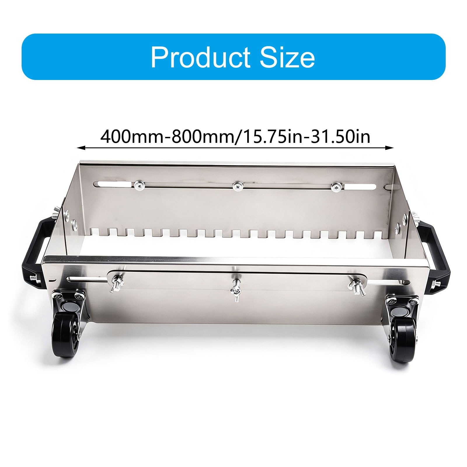 400 800 mm - Mortero de suelo cuadrado dentado ajustable