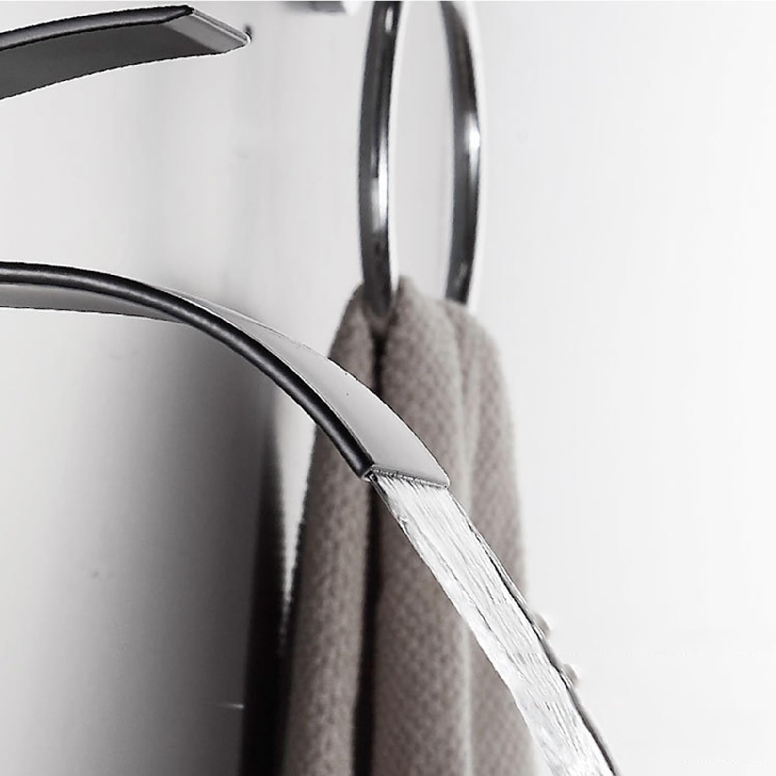Weißer Badezimmer-Wasserhahn, Einhebel-Kaskaden-Mischbatterie, modernes Wasserfall-Design für Abo, Slish Badezimmer-Armaturen, einfache Installation