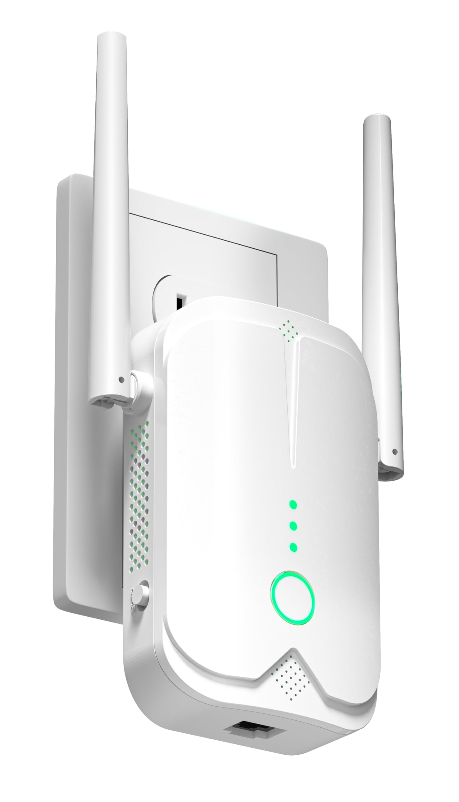 WiFi Extender Booster, WLAN Repeater Verstärker Bis Zu 5500sq.ft Mit Repeater/AP Modus, Long Range Amplifier Mit Ethernet Port Zu Allen Geräten, 1-Key Setup, Access Point