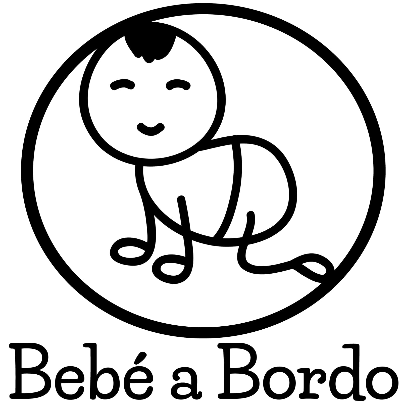 Pegatina Bebé a Bordo. Adhesivo vinilo para coche o moto. Sticker (Baby On Board, Baby In Car) (41.Bebé niño triángulo) — view 17