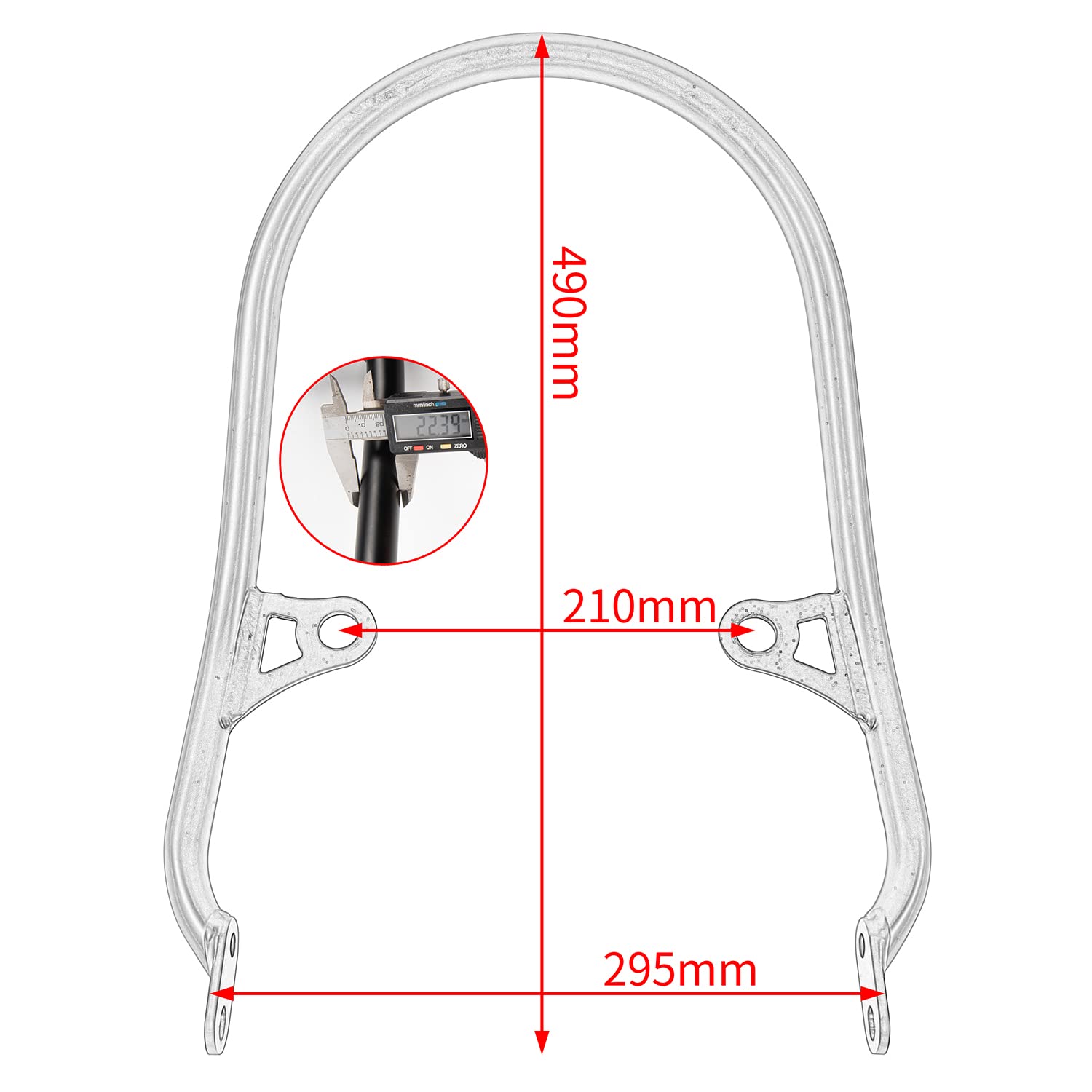 Neue Z900RS Beifahrersitz Hand Haltegriff Schiene Heckgriff Halterung Sozius Armlehne für Z900 RS Z 900 RS Z-900-RS 2018 2019 2020 2021 2022 2023 Motorrad Gepäckstütze hinten (Chrom)