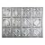 FASÄDE Traditional Style/Pattern 4 Decorative Vinyl Backsplash 15 sq ft Kit in Crosshatch Silver