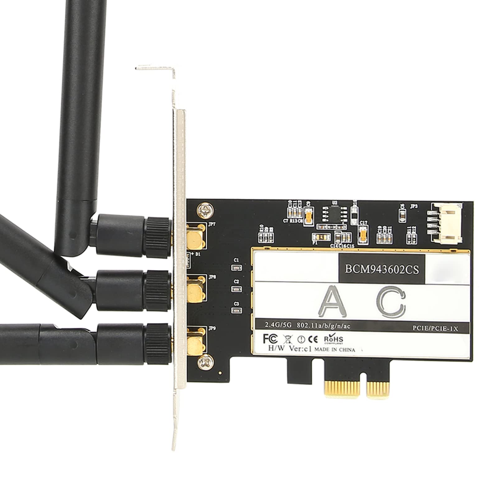 Cocoarm Scheda di Rete Wireless 802.11ac, Adattatore WLAN PCIe