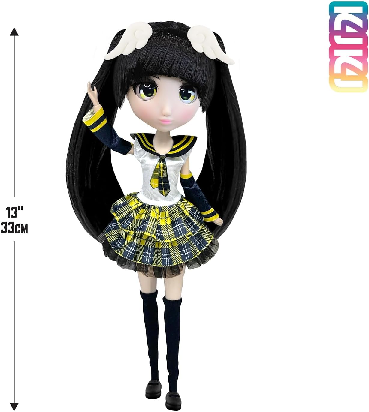 Bandai Shibajuku - Kiki Doll 30 cm - Officially Licensed Shibajuku Anime - Large Japanese Style Kawai Doll - Collector's Doll Edition Kiki with Accessories - Toy for Children from 3 Years -