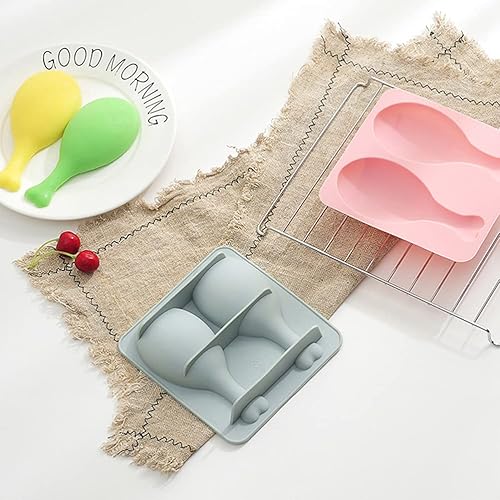 Miniatura 9 de DOITOOL Molde de silicona para tartas, diseño de pierna de pollo, herramienta para hornear para pastel de chocolate, galletas (rosa)