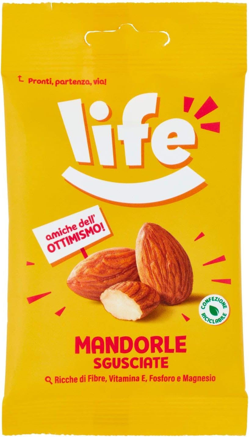 Life Mandorle Sgusciate - 30 g Dolce 30 g (Confezione da 1) - Immagine 1