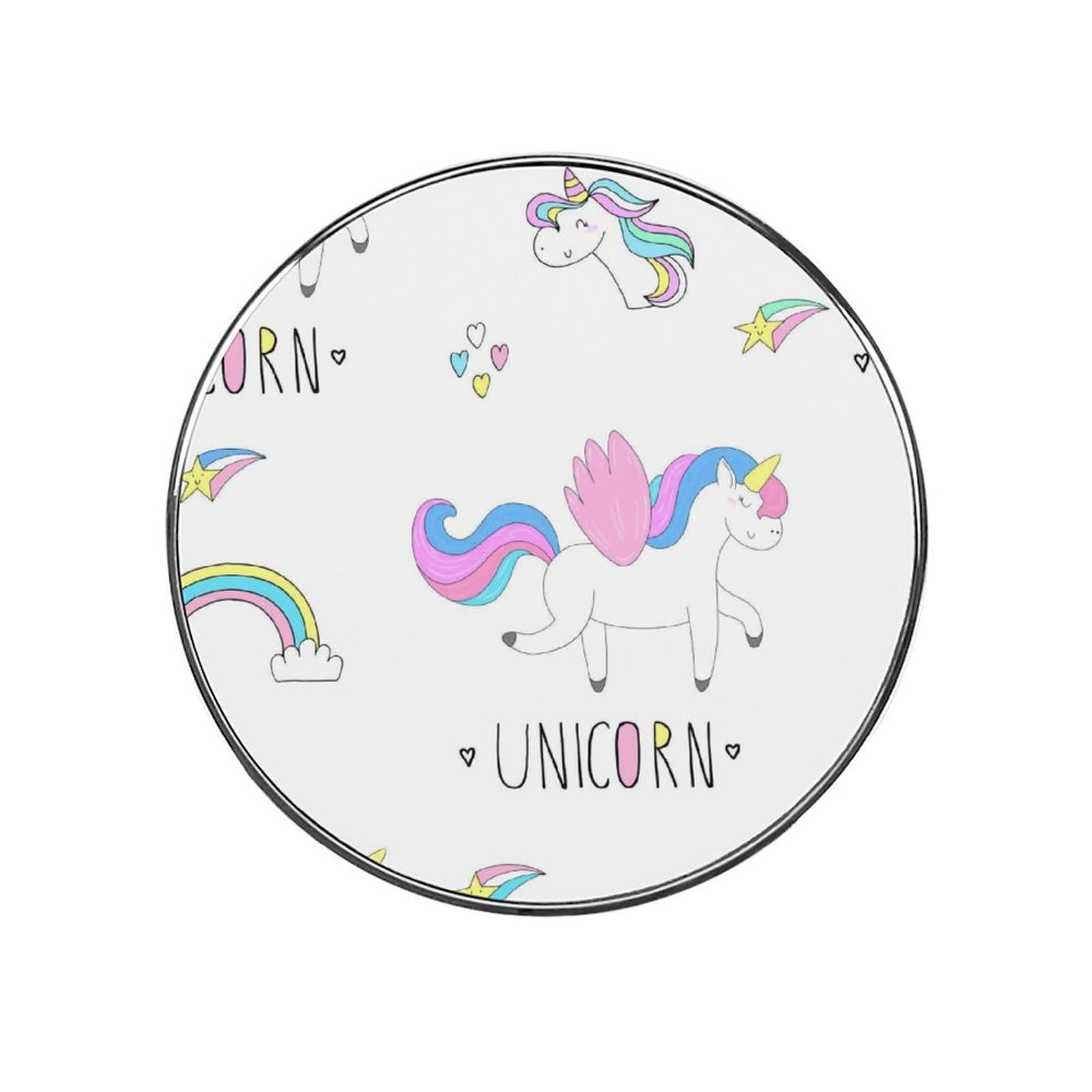 White Unicorn Refrigerator Magnet Decorative Locker Magnet For Kitchen And Office Home Décor