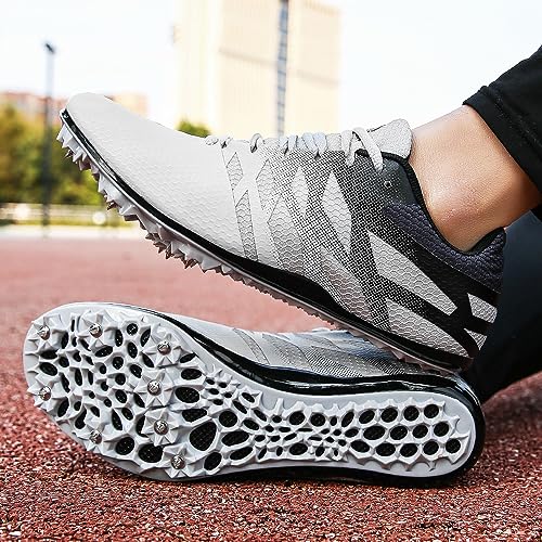 Men Women Kids Track and Field Shoes Professional 8 Spikes Running Racing Sneakers Breathable Lightweight Sprinting Shoes4