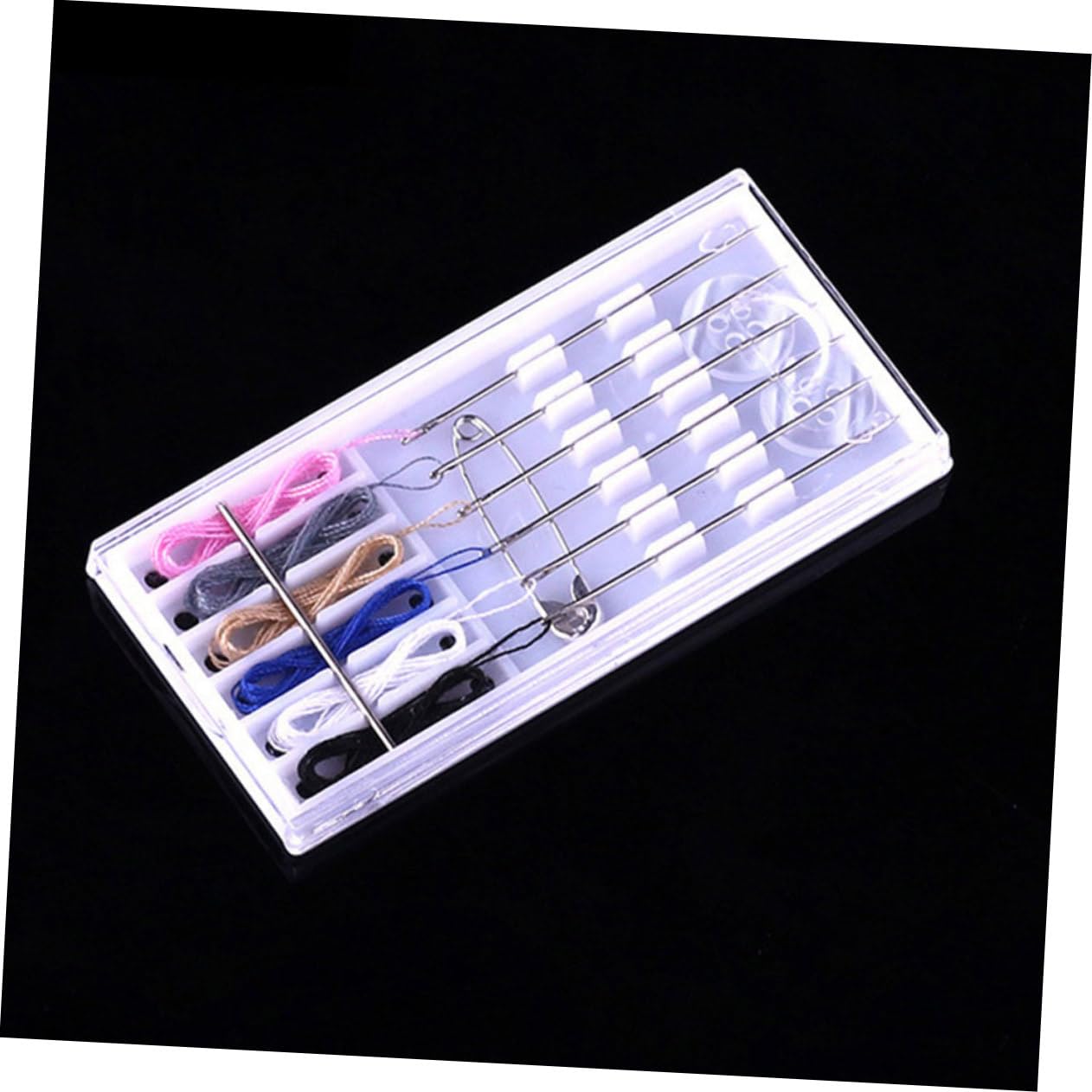 30paquetes Kit De Costura Reutilizable Para Hotel Hilo Agujas y Botones Para Viajes y Manualidades