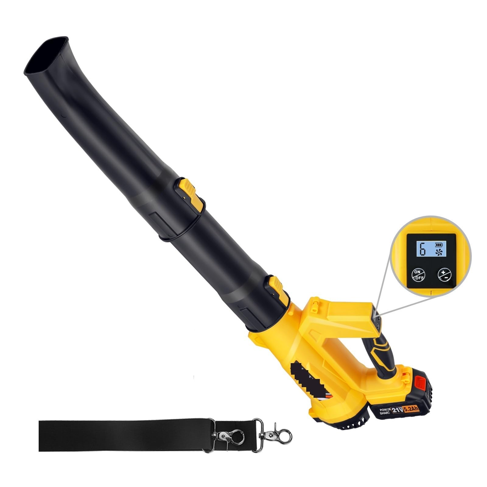 JVDDI High Power Blower Industrial Cordless Air Blower Vacuum Cleaner Dust Blade Snow Blowing Collector