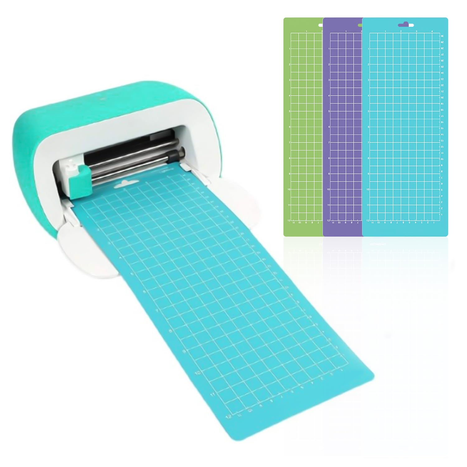 3 Cutting Mats with 1 Steel Ruler, 1 Squeegee and 1 Elbow Tweezers, Sticker Cutting Mat, Sticky Cutting Mat, Clay Cutting Mat for Engraving, Cutting, Paper Carving, Decoupage - Image 4