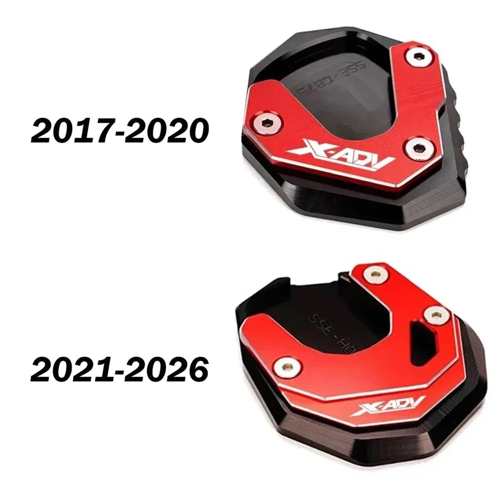 Per Honda X-ADV 750 (2017-2020) X-ADV 750 (2021-2026) Accessori Moto Portachiavi Cavalletto Laterale Cavalletto Ingranditore Cuscino Di Estensione(A 21-26 Red)