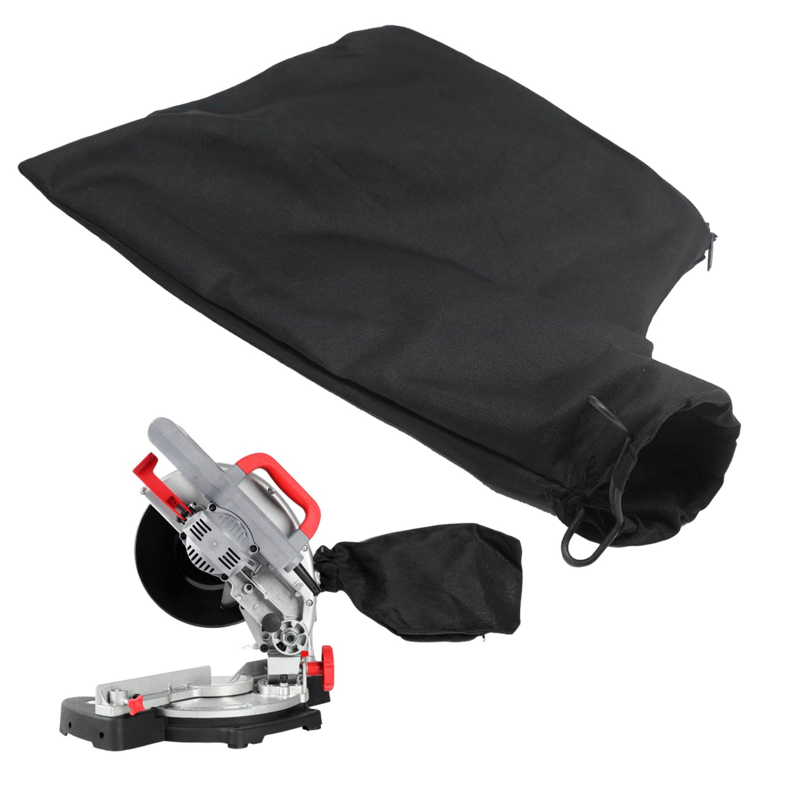 TYVOMSaw Dust Bag for Mitre Saws Sawdust, Table Sawdust Collector Bag with Zipper & Wire Stand, Dust Collector Bag for Aluminum Sawing Machine for 255 Mitre Saws for Professional Mitre Saws
