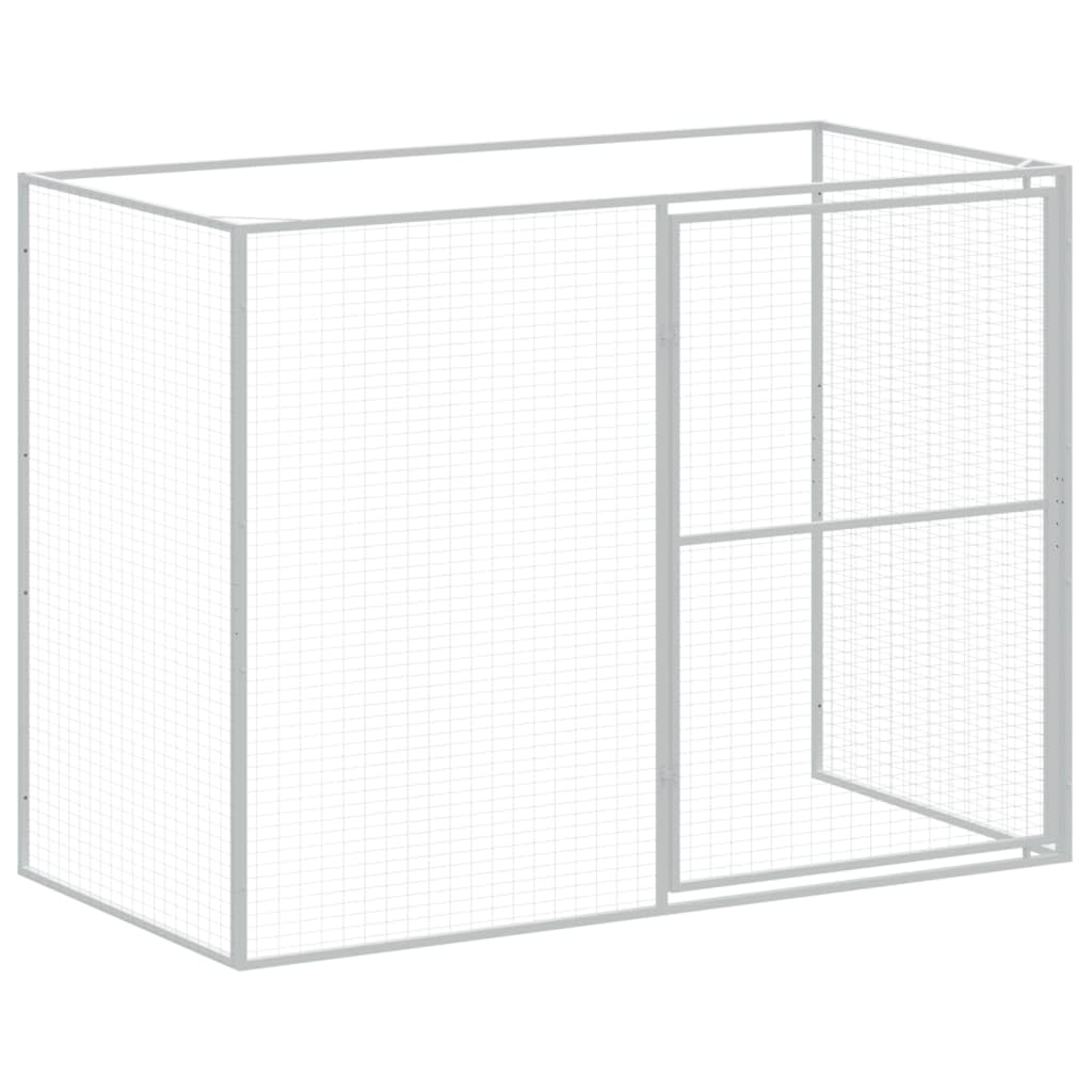 Niche pour chien avec cour gris clair 214x661x181 cm