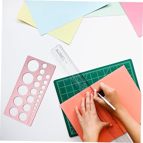 Miniatura 7 de NUOBESTY Regla resistente al desgaste 12pcs Regla para estudiante regla recta plantilla manual precisa regla