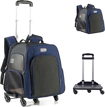 Amazon Sumisky ペットキャリーバッグ キャスター付き 5輪360度回転 拡張可能 折りたたみ可 小型犬 猫 小動物 10kgまで リュック キャリーカート 4way お出かけ用 通院 避難 ネイビー キャスター付き Sumisky カート 通販 Amazon Sumisky ペットキャリーバッグ キャスター付き 5輪360度回転 拡張可能 折りたたみ可 小型犬 猫 小動物 10kgまで リュック キャリーカート 4way お出かけ用 通院 避難 ネイビー キャスター付き Sumisky カート 通販