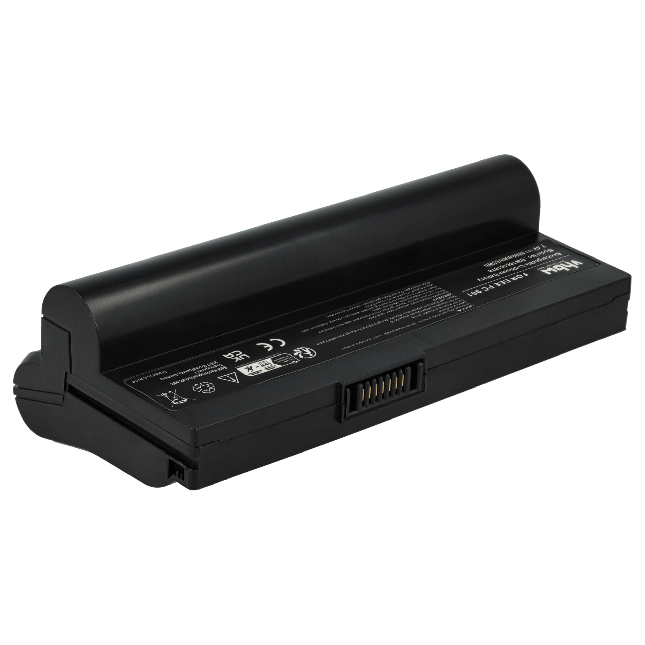 Akumulator litowo-jonowy 8800 mAh (7,4 V) czarny kompatybilny z ASUS Eee PC 700, 701, 900, 2G, 4G, 8G, 12G, 20G.