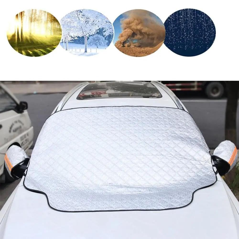 Housse de Protection pour Pare-Brise Couverture Pare-Brise Voiture SUV Couverture Pare-Brise d'hiver Universelle Couverture Complète Neige pour SUV Voiture Van Camion MPV Protection Pare Brise Hiver