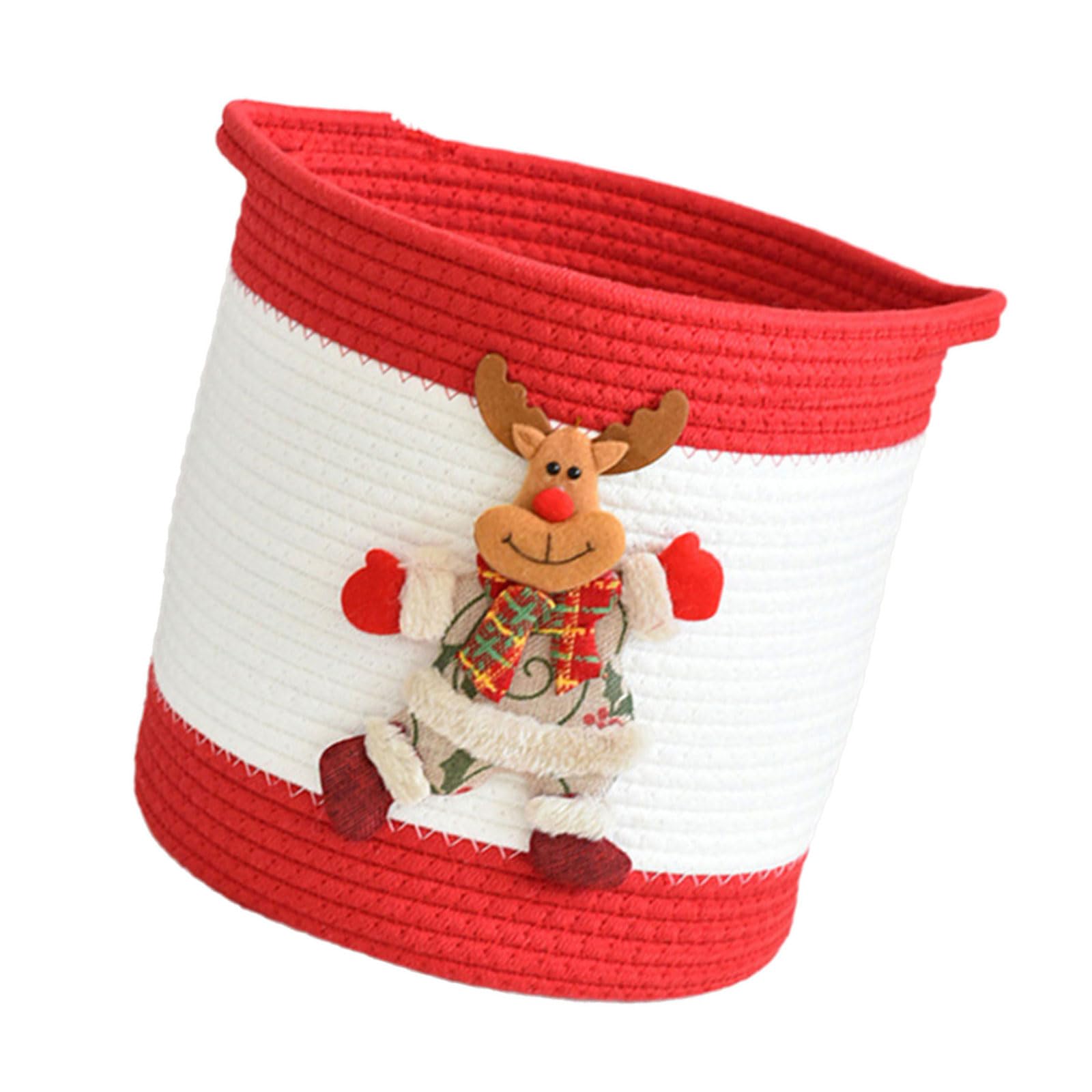 Panier de rangement en coton pour organiser la chambre de bébé durant Noël