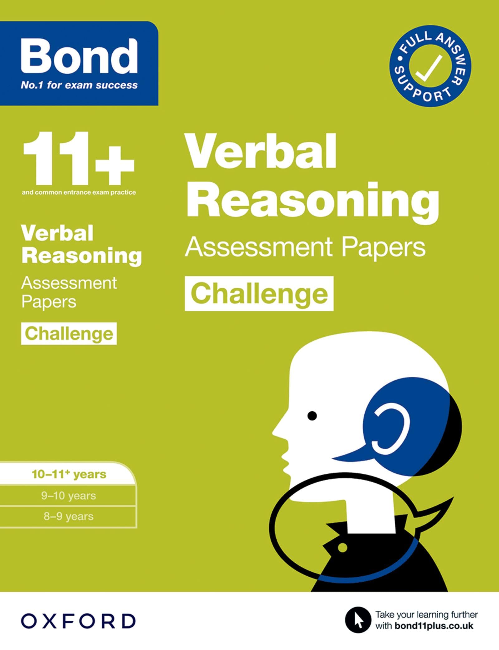 Bond 11+ Verbal Reasoning Challenge Assessment Papers 10-11 years: Ready for the 2026 exam (for GL Assessment & other 11 plus exams) (Bond Challenge)