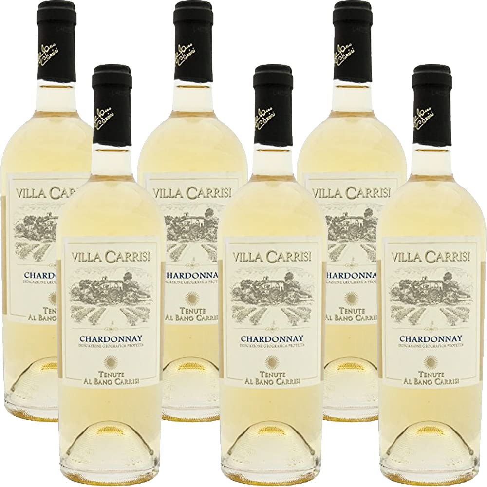 Chardonnay Salento Igp | Vino Bianco Puglia | Tenute Al Bano Carrisi | 6 Bottiglie 75 Cl | Idea Regalo