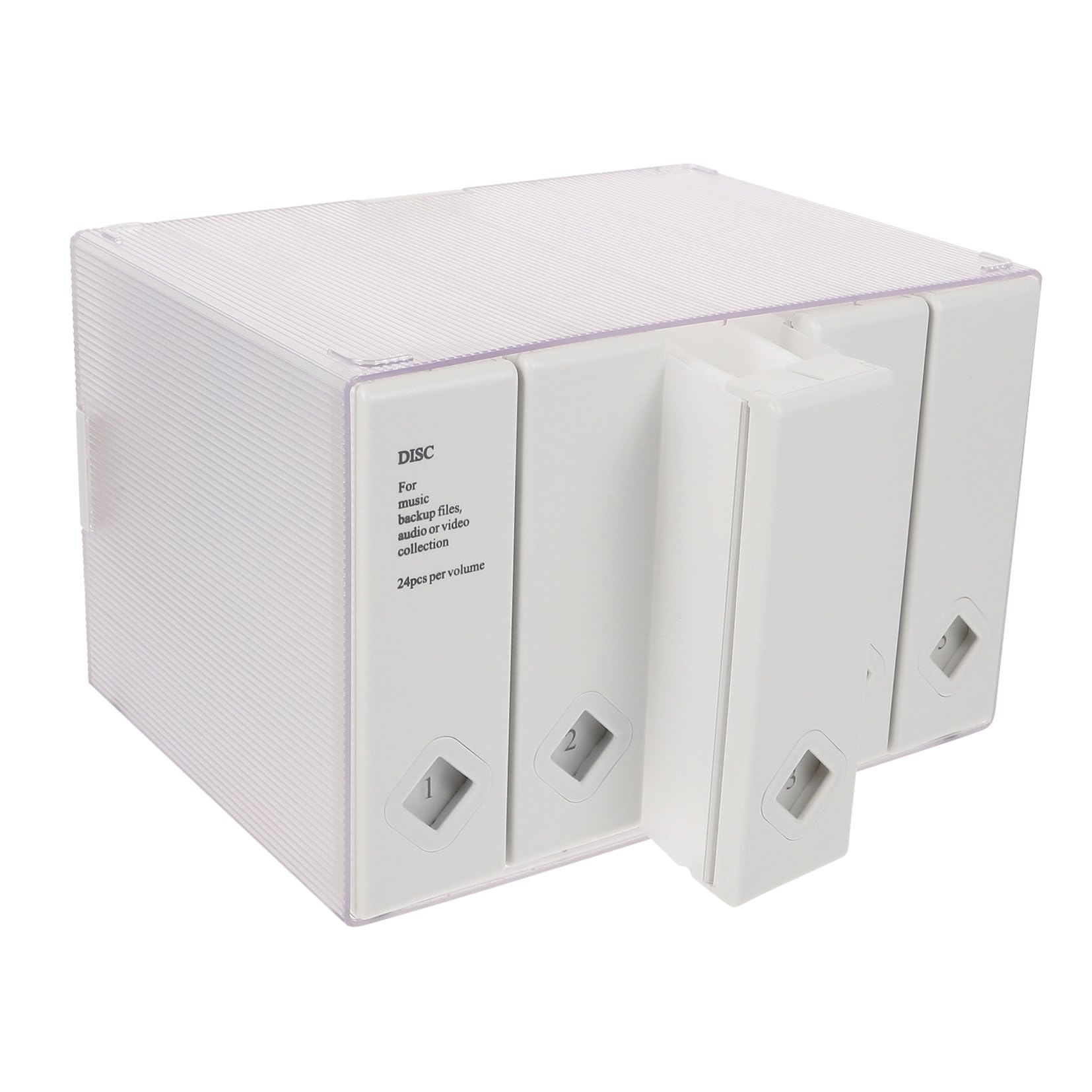 Zerodeko Estuche para Guardar CD De Gran Capacidad 120 Discos Blanco Material Interior No Tejido Protección contra Humedad y Arañazos Portátil Uso Doméstico y Viaje